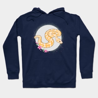 Albino Ball Python Floral Theme Hoodie